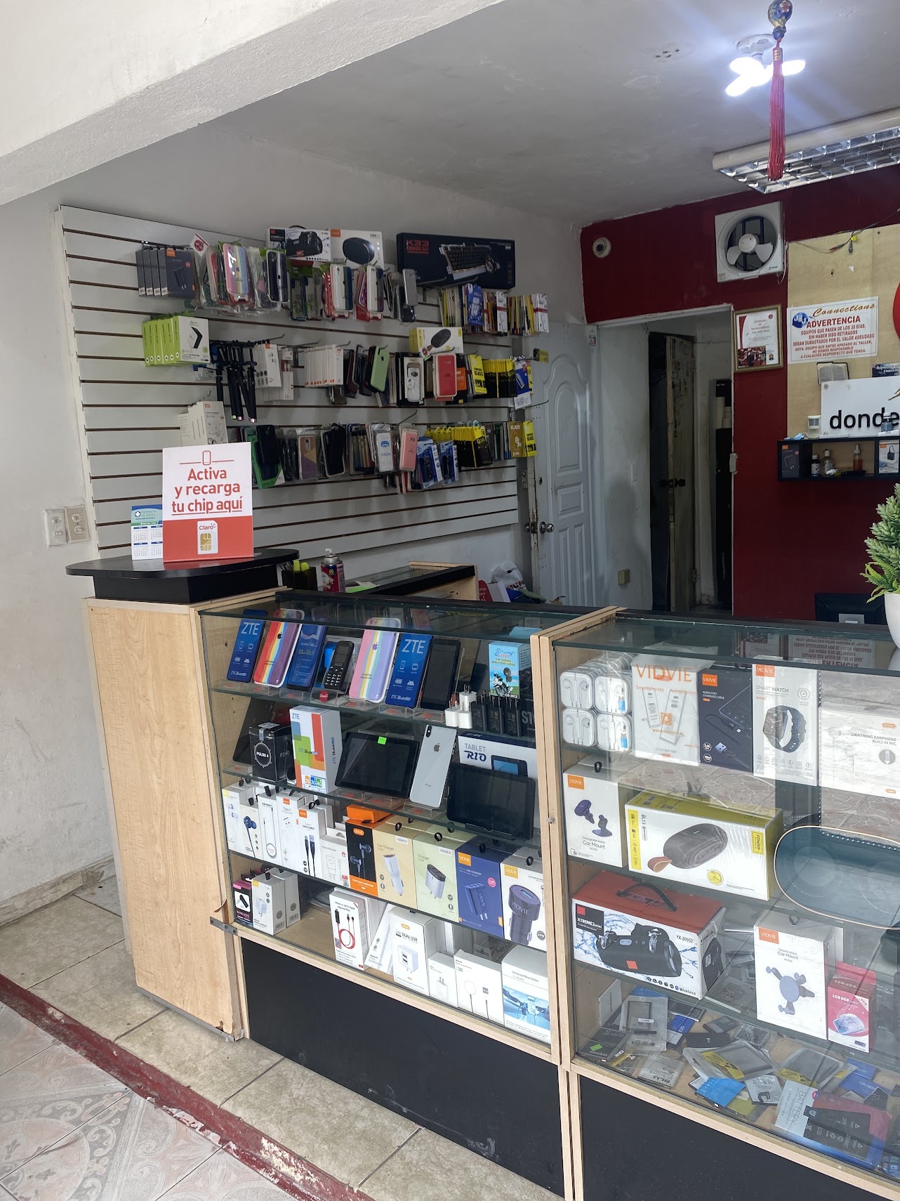 Interior de la tienda